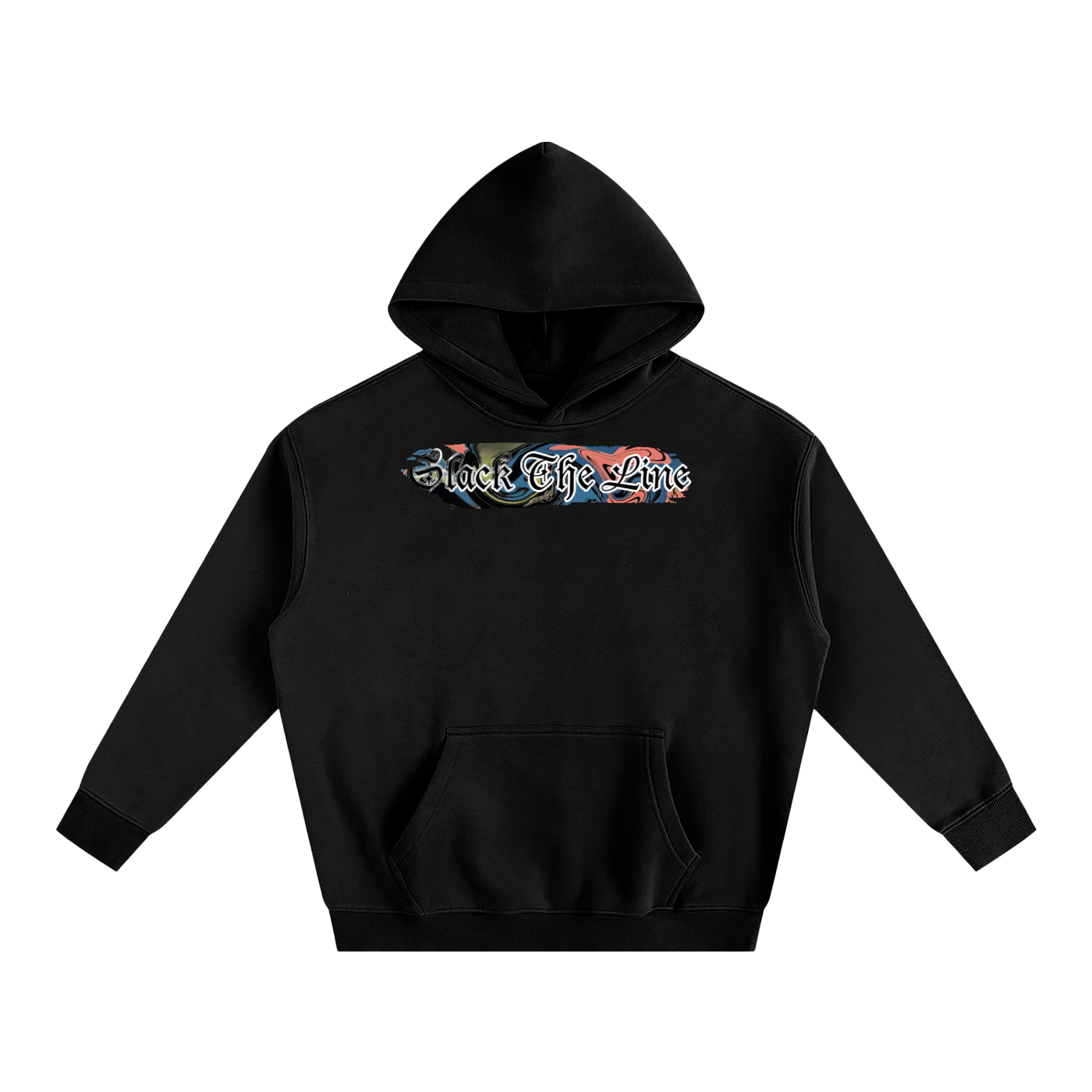 Slack The Line Oversized Graffiti Hoodie