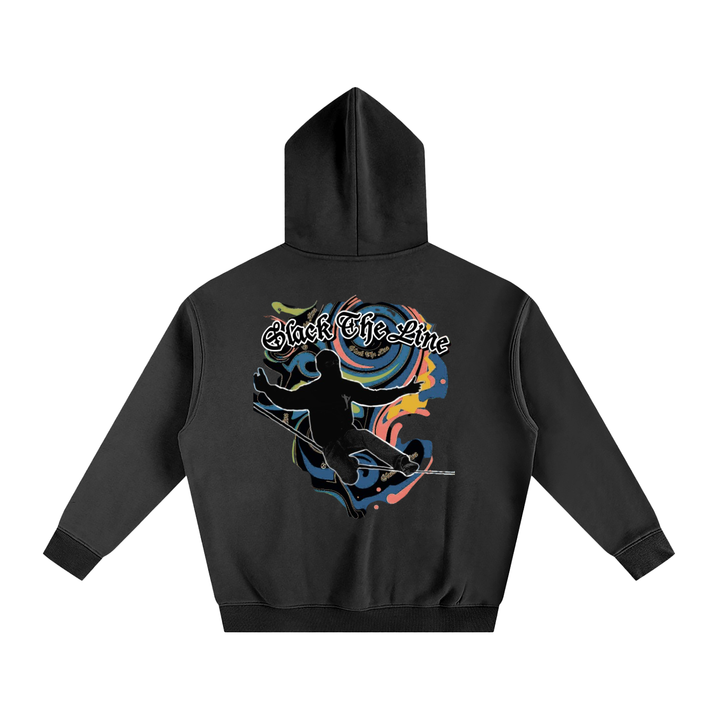 Slack The Line Oversized Graffiti Hoodie